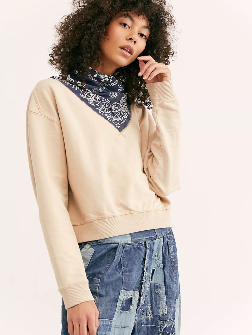 Free People Bandana James Pullover